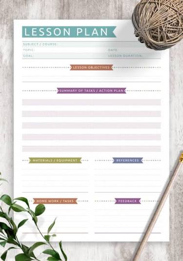 Lesson Planning for Teachers: A Quick Rubric for Planning K-12